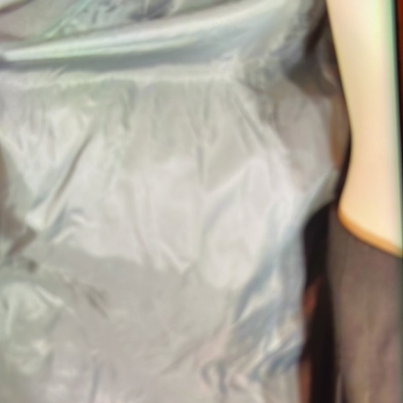 BRYANT PARK 18 VINTAGE GREY LONG TRENCH COAT 2 BUTTON COLLAR/CUFF SIDE POCKET. - Picture 5 of 6